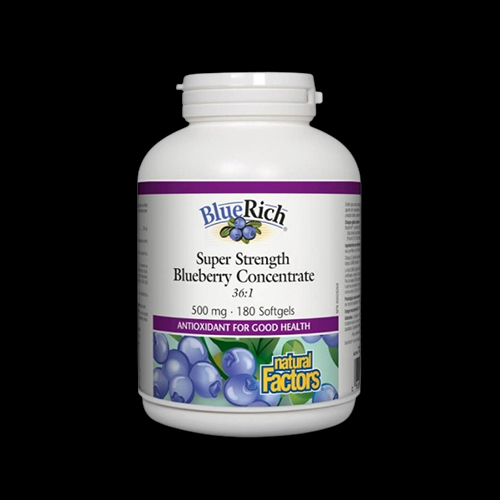 Natural Factors BlueRich® Super Strength Blueberry Concentrate 36:1 500 mg