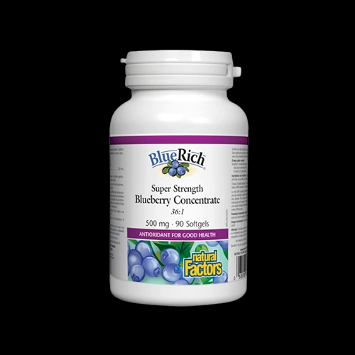 Natural Factors BlueRich® Super Strength Blueberry Concentrate 36:1 500 mg