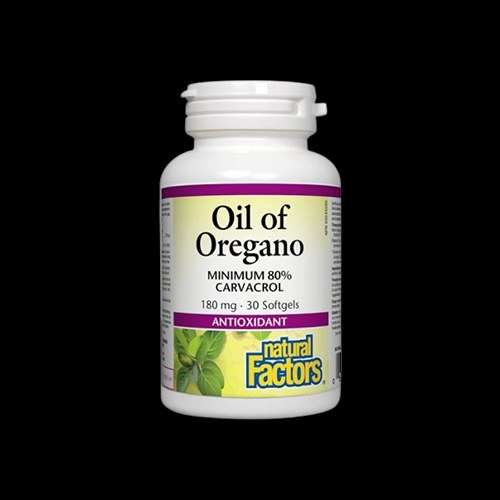 Natural Factors Oil of Oregano Organic 180 mg