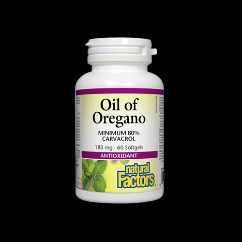Natural Factors Oil of Oregano Organic 180 mg