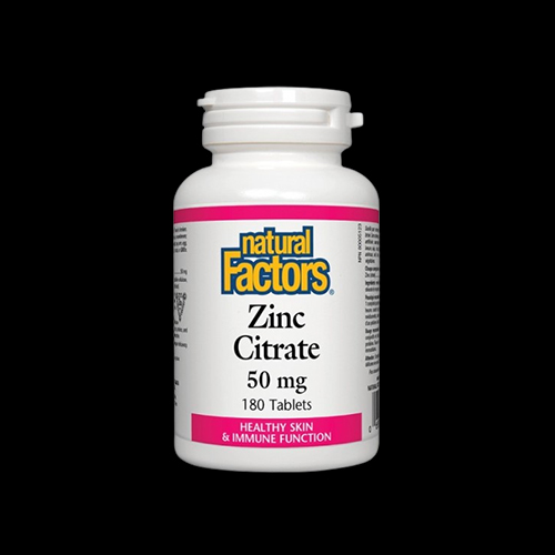 Natural Factors Zinc Citrate 50 mg