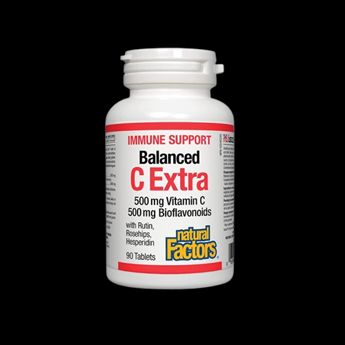 Natural Factors Vitamin C Extra 500mg with Bioflavonoids 500mg