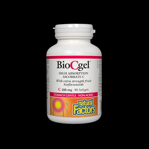 Natural Factors BioCgel 500 mg High Absorption Ascorbate C