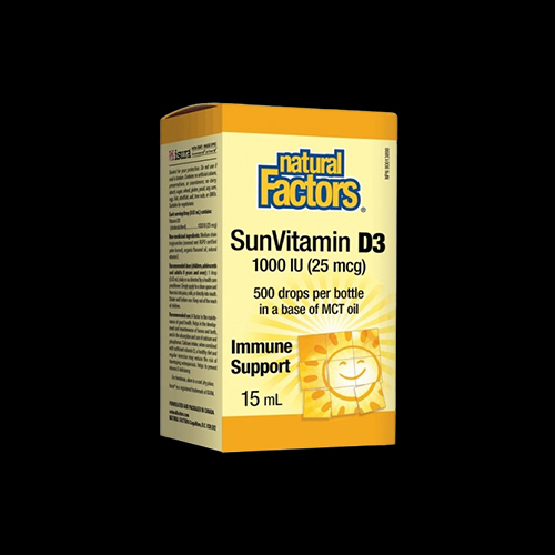 Natural Factors SunVitamin Vitamin D3 1000 IU 500 Drops