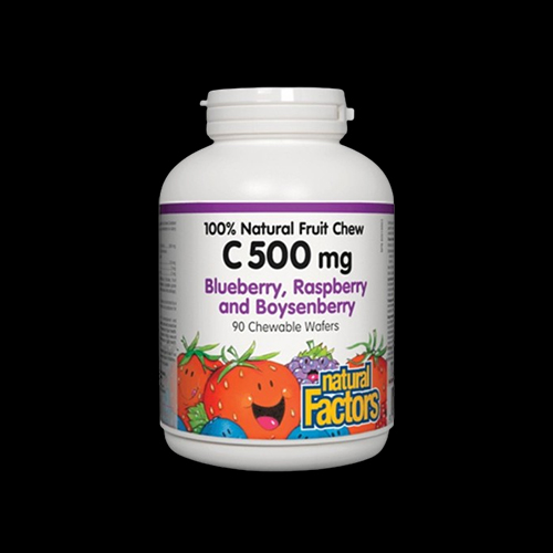 Natural Factors Vitamin C 500 mg 100% Natural Fruit Chew