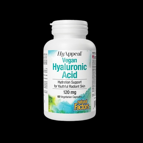 Natural Factors Vegan Hyaluronic Acid HyAppeal® 120 mg
