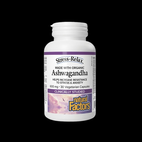 Natural Factors Stress Relax Organic Ashwagandha 600mg