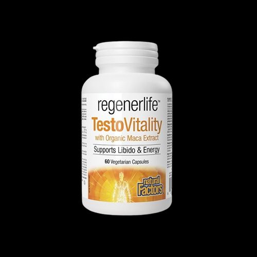 Natural Factors RegenerLife TestoVitality with Organic Maca Extract