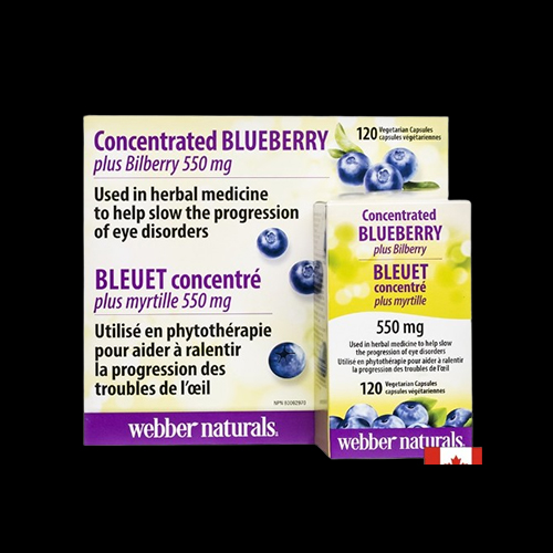 Webber Naturals Concentrated Blueberry - BLEUET 550 mg