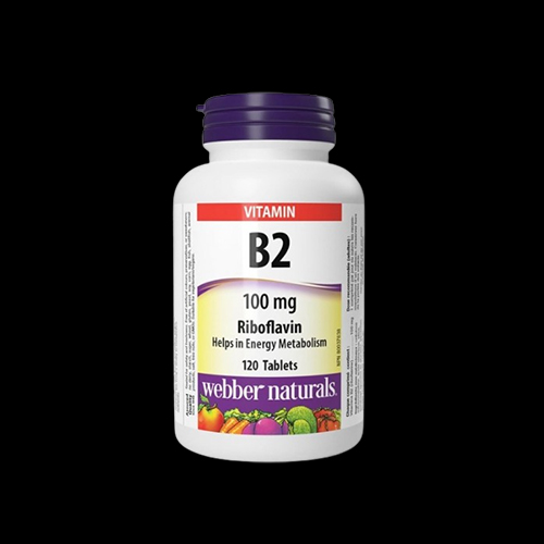 Webber Naturals Vitamin B2 (Riboflavin) 100mg