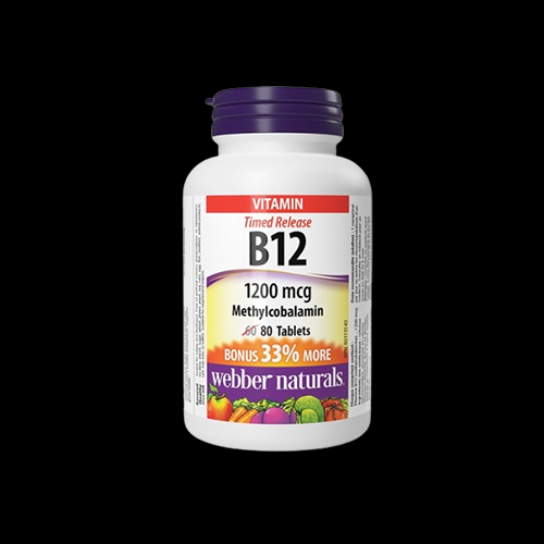 Webber Naturals Vitamin B12 1200 mcg Timed Release