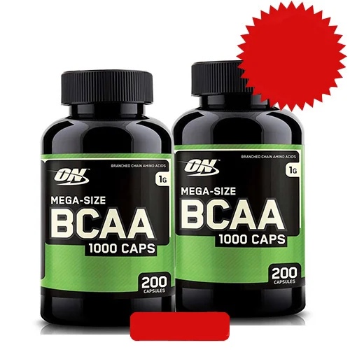 Optimum Nutrition 1+1 FREE BCAA Mega-Size 1000 mg / 200 capsules