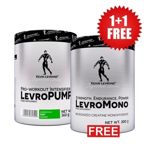 Kevin Levrone 1+1 FREE LevroPump 360 g / 30 doses + LevroMONO 300 g / 67 doses