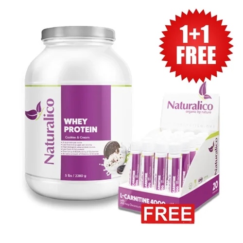 Promo Stack Naturalico 1+1 FREE Naturalico Whey Protein 2270 g + L-Carnitine Liquid 4000 20x25 mg