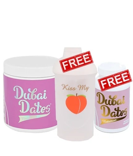 Dubai Dates Nutrition 1+2 FREE Female Mix + Multivitamin 120 caps + Kiss My Shaker