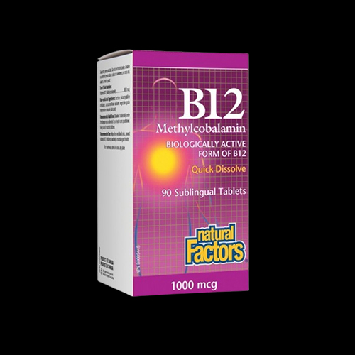 Natural Factors Vitamin B12 Methylcobalamin 1000 mcg