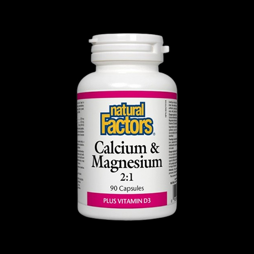 Natural Factors Calcium & Magnesium + Vitamin D3 376 mg
