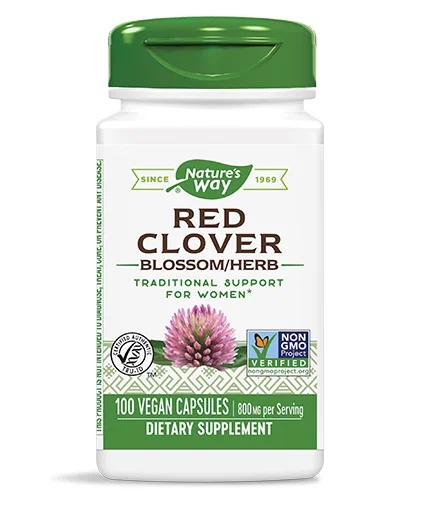 Natures Way Red Clover Blossom & Herb 100 capsules
