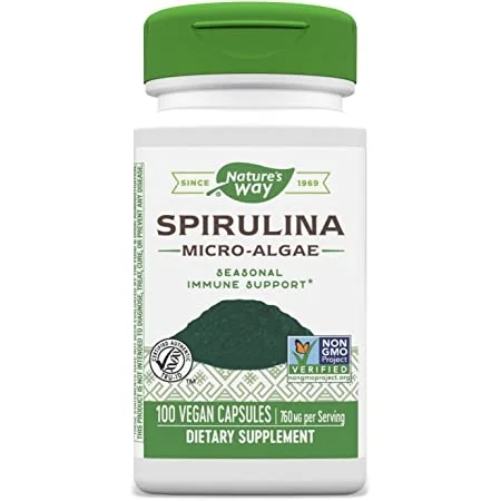Natures Way Spirulina Micro-Algae 100 capsules