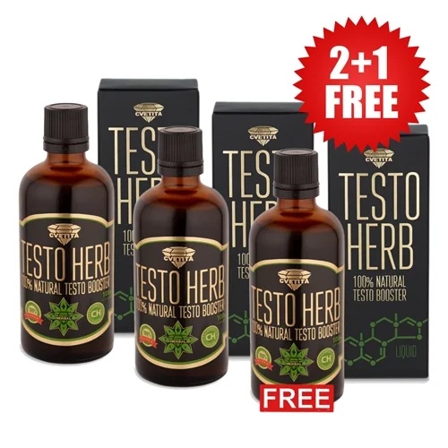 Cvetita Herbal 2+1 FREE Testo Herb Liquid 100 ml