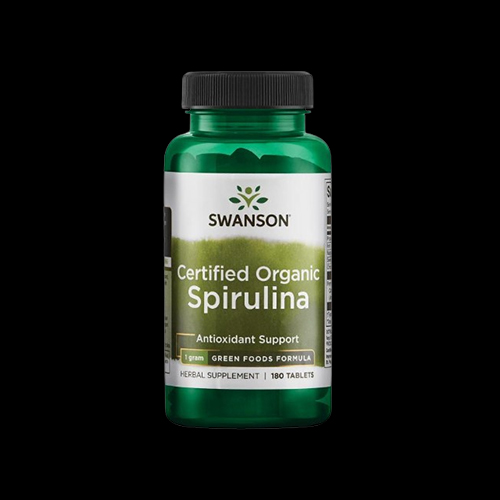 Swanson 100% Certified Organic Spirulina 500 mg