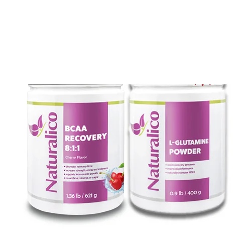 Naturalico NATURALICO BCAA RECOVERY 8:1:1 / 45 doses / 621 g + L-Glutamine 80 doses / 400 g