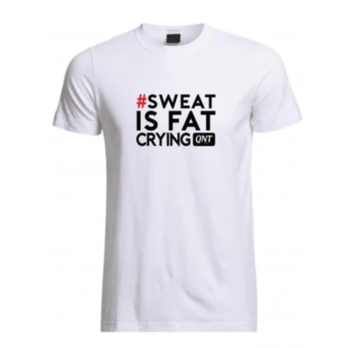 QNT Sport Nutrition T-Shirt #Potty is crying from fat