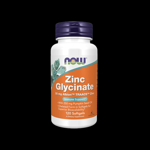 NOW Zinc Glycinate 30 mg Albion TRAACS