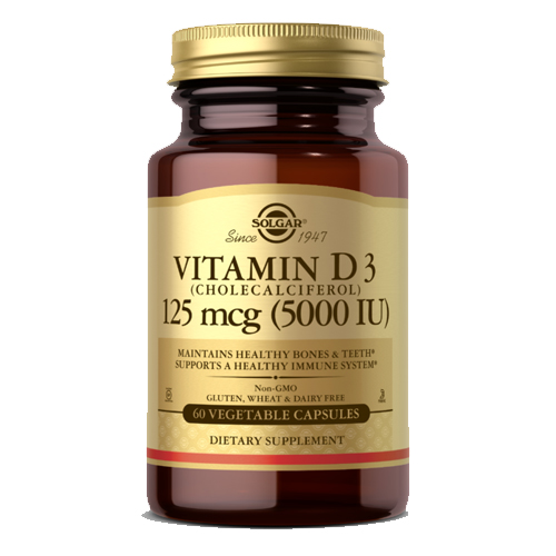 Solgar Vitamin D3 Cholecalciferol 5000IU