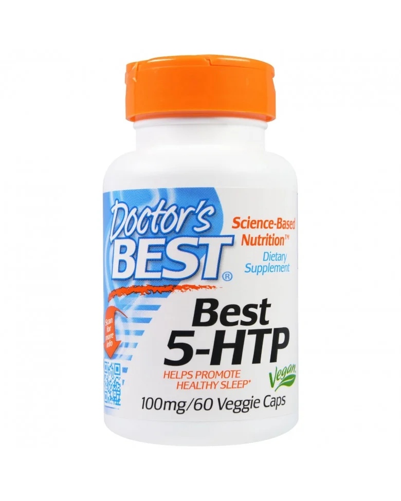 Doctors Best 5-HTP - Serotonin Booster 100 mg / 60 veg capsules