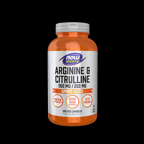 NOW Arginine 500 mg and Citrulline 250 mg