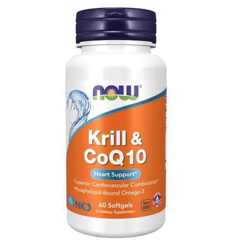 NOW Krill & CoQ10 60 Softgels