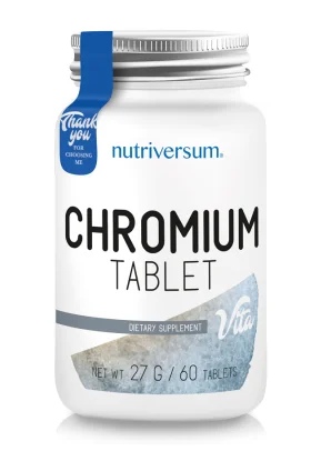 Nutriversum Chromium Tablet | 200 mcg Chromium Picolinate - 60 tabs / 60 servs