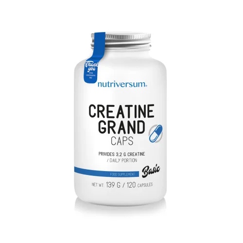 Nutriversum Creatine Grand Caps | Creatine Monohydrate - 120 caps - 60 servs