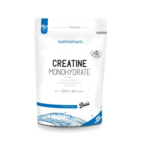 Nutriversum Creatine Monohydrate Powder - 500g / 100 servs