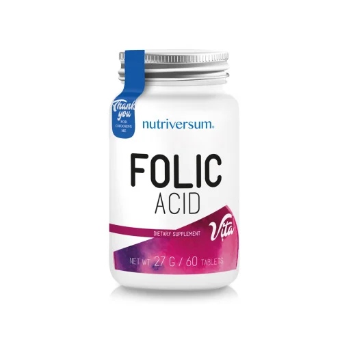 Nutriversum Folic Acid 500 mcg - 60 tabs / 60 servs