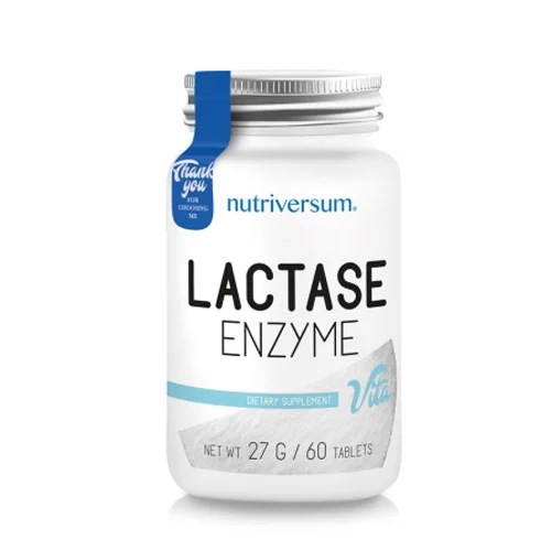 Nutriversum Lactase Enzyme - 60 tabs / 60 servs