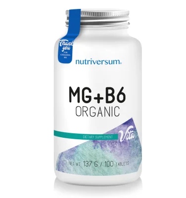 Nutriversum MG + B6 | Organic Magnesium + Vitamin B6 - 100 tabs