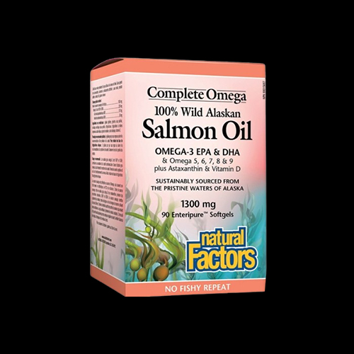 Natural Factors 100% Wild Alaskan Salmon Oil Complete Omega
