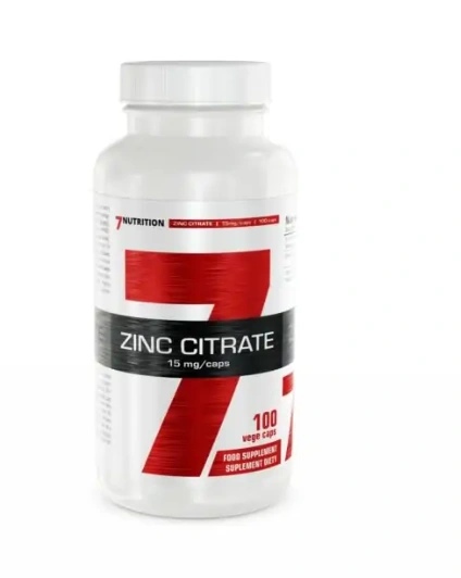 7NUTRITION ZINC CITRATE 15mg 100caps