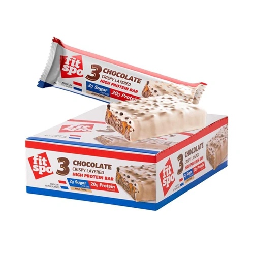 Fit Spo 3 Chocolate Crispy Layered / High Protein Bar 12x55g
