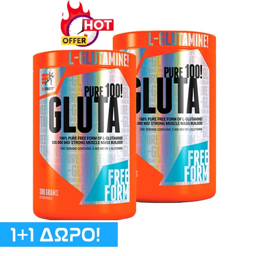 Promo Stack Extrifit GLUTA Pure 300g 1+1 FREE