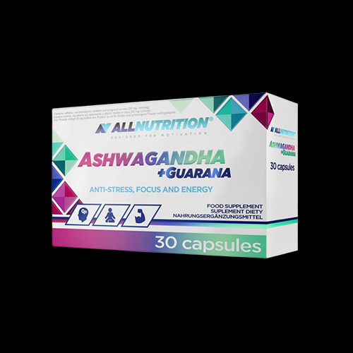 AllNutrition Ashwagandha + Guarana | Anti Stress Focus and Energy