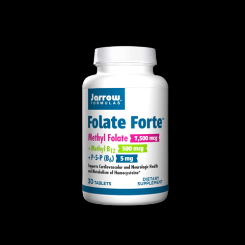 Jarrow Formulas Folate Forte™ | Methyl Folate + Methylcobalamin B12