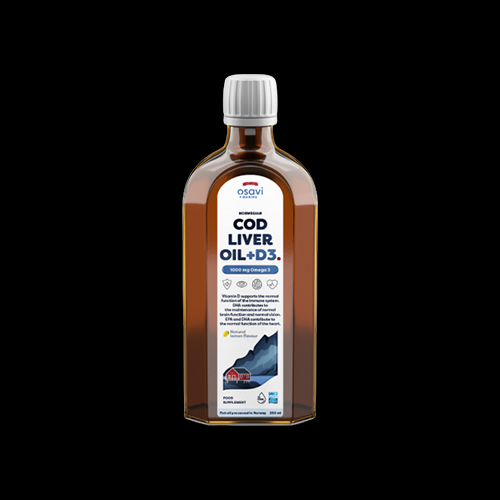 Osavi Norwegian Cod Liver Oil | Lemon Flavored Liquid Omega + D3