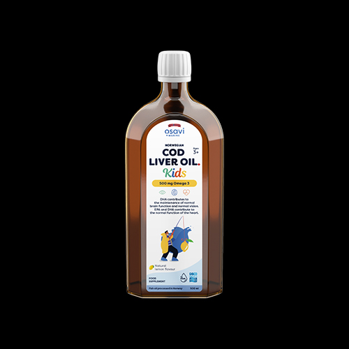 Osavi Norwegian Cod Liver Oil Kids | Lemon Flavored Liquid Omega