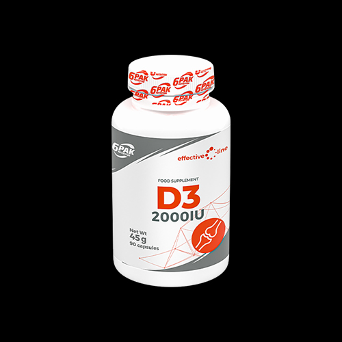 6PAK Nutrition Vitamin D3 2000 IU