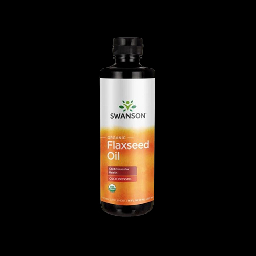 Swanson Organic Flaxseed Oil - Cold Pressed