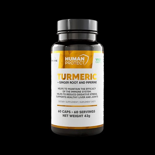 Human Protect Turmeric with Ginger Root | with 95%Curcuminoids & 5% Gingerols
