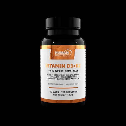 Human Protect Vitamin D3 2000 IU + K2 100 mcg